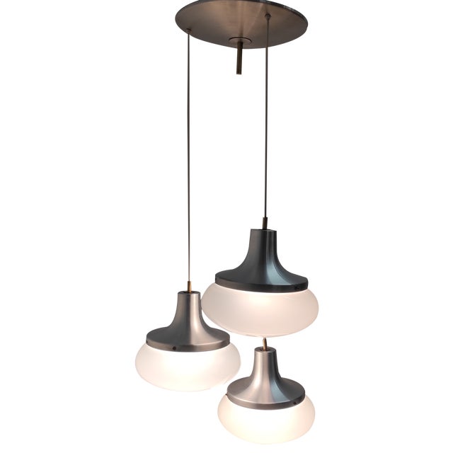 Ceiling Lamp with 3 Cups from Stilux Milano, 1980s For Sale