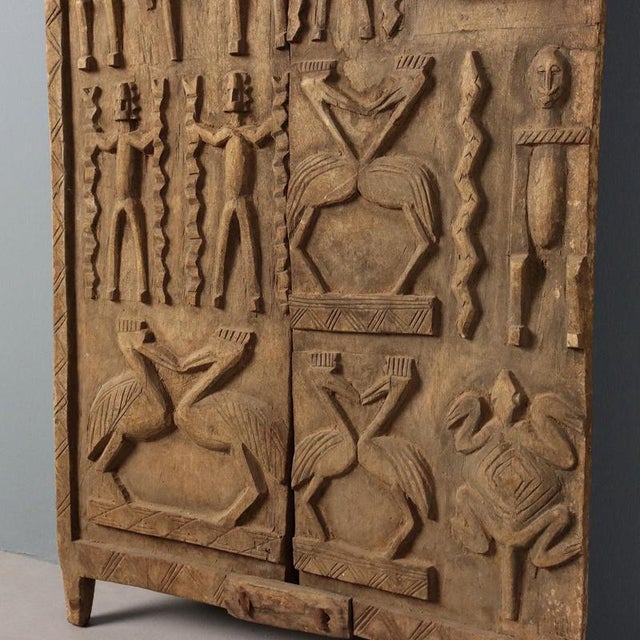 Wood Dogon Art Granary Holder, Mali For Sale - Image 7 of 12