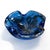 Blue 1960s Italian Murano Style Art Glass Blue Bowl / Ashtray For Sale - Image 8 of 9