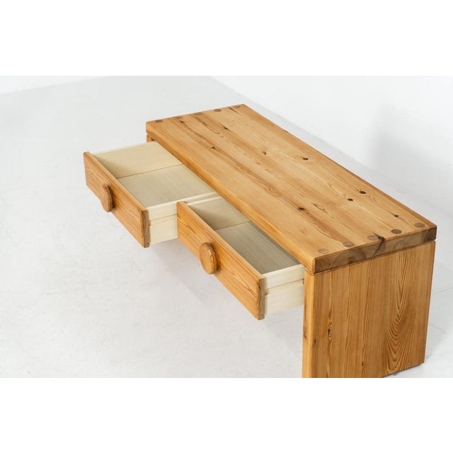 Brown Pine Bench or Hallway Cabinet in the style of Ruben Ward For Sale - Image 8 of 10