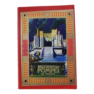 Vintage Italian Ricordo Di Pompei Photo Folio Book For Sale