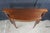 Councill Furniture Vintage Federal Style Mahogany Marquetry Inlaid Demilune Console Hall Table For Sale - Image 4 of 13