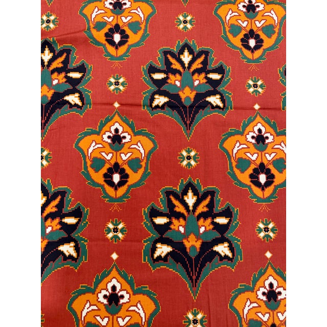 An authentic, documented vintage designer textile from 1983. This stunning continuous cut of roughly 2.6 yards features...