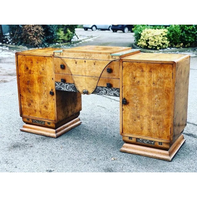 Art Deco Burr Walnut Sideboard, 1930s For Sale - Image 13 of 13
