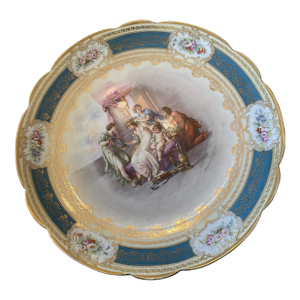 Imperial Crown China Austria Hand-Painted Decorative Plate – 12.5”