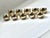 Modern Modern Champagne Gold Napkin Rings For Sale - Image 3 of 3