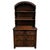 Arts & Crafts Carved Oak Dresser Cabinet with Open Display Rack For Sale - Image 9 of 9
