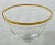 Gold/Crystal Wine Glasses and Dessert Glass Bowls, Set of 12 For Sale - Image 9 of 13