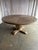 Rustic Walnut Pedestal Dining Table by Miamar Home For Sale - Image 12 of 17