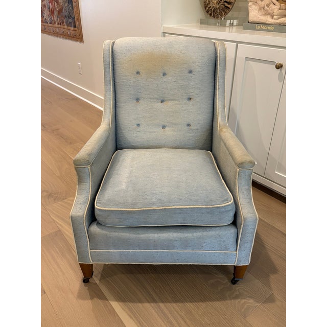 Brass ***On Hold for LH***Mid-Century Henredon Lounge Chair For Sale - Image 8 of 18