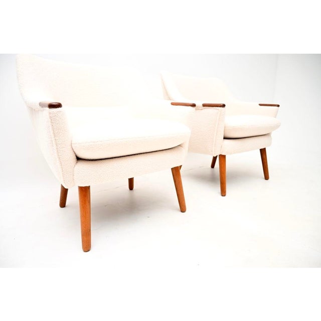 Vintage Danish Teak Lounge Chairs by Hans J. Wegner, 1960s, Set of 2 For Sale - Image 10 of 11
