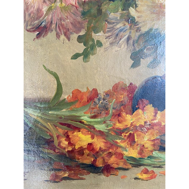 E. Coppenolle, Floral Still Life, 1800s, Oil on Canvas, Framed For Sale - Image 10 of 13