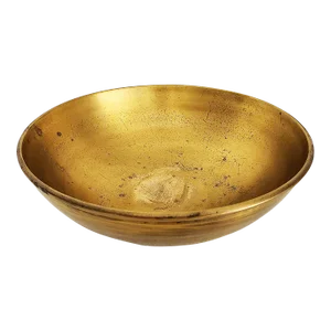 1980s Calvin Klein Solarized Brass Offering Bowl