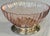 Made in France Pink Swirl Centerpiece Bowl With Silver Plated Base, Polished For Sale - Image 4 of 10