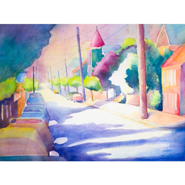 Why This Work Matters Quiet Street, Late Afternoon captures the moment an ordinary neighborhood is transformed by...