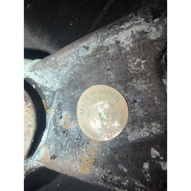 Bronze Set of 5 Metal Pigeons in Heavy Metal Possibly Bronze For Sale - Image 8 of 13