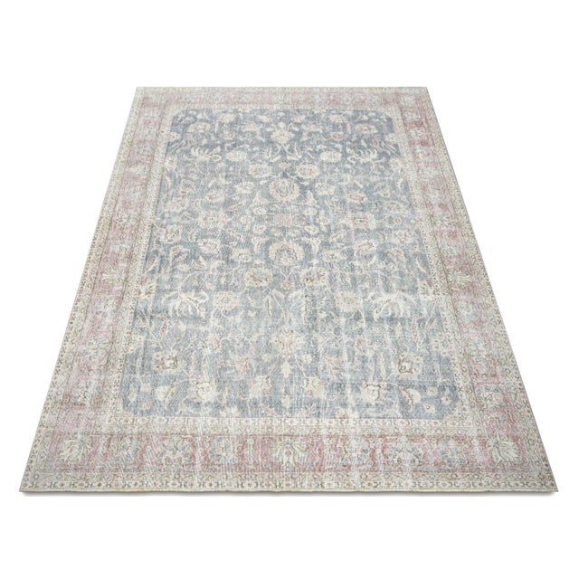1960s 1960s Turkish Oushak Rug For Sale - Image 5 of 6