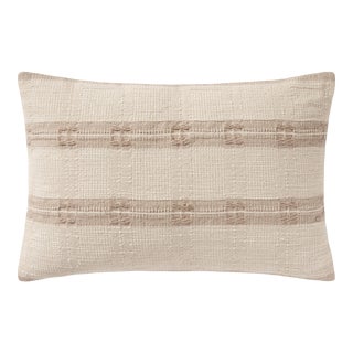 Amber Lewis x Loloi Diego Natural 13" x 21" Cover with Down Pillow For Sale