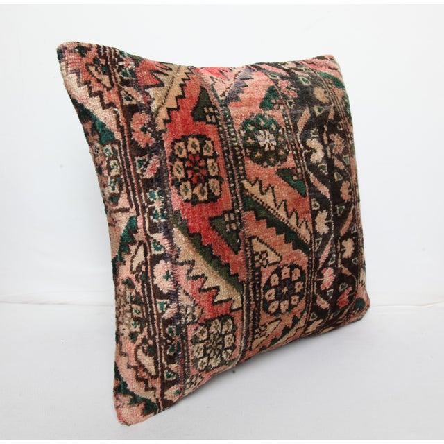 Here i am listing a antique 100% Handmade double knotted rug pillow cover, made from Antique tribal rug This’s a modern...