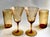 Sienna Antique Needle Etch Amber Crystal Glasses - Set of 4 For Sale - Image 8 of 8