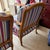 1990s Pair Striped Baker Bergères For Sale - Image 5 of 11