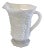 Vintage Milk Glass Pitcher With Grape Motif For Sale