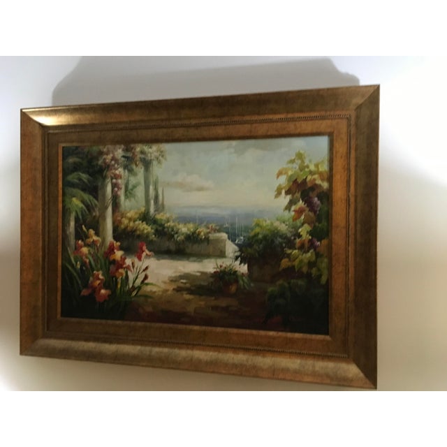Traditional 1990s European Seascape Framed Painting on Canvas For Sale - Image 3 of 11