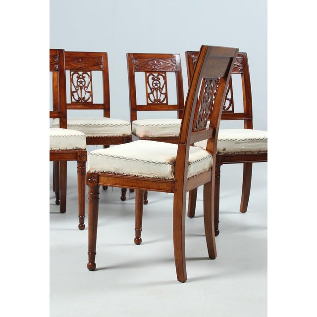 Directoire Dining Chairs, Set of 6 For Sale - Image 4 of 15
