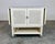 Wood Mid-Century Drop-Leaf Buffet Server, White Lacquer, Cane Front For Sale - Image 7 of 11