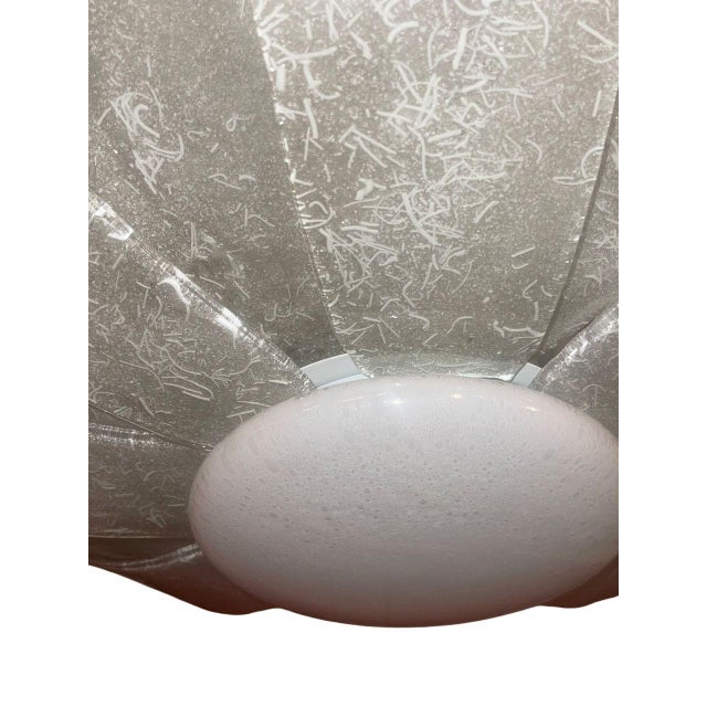 Vintage Murano Graniglia Glass Flush Mount by Aureliano Toso. Italy, 1960's. For Sale - Image 9 of 10