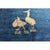 1920s 1920s Blue Floral Bird Deco Antique Chinese Peking Wool Rug 8'1'' X 9'5'' For Sale - Image 5 of 9