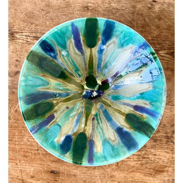 Vintage Boho Original Studio Pottery Bowl For Sale - Image 11 of 11