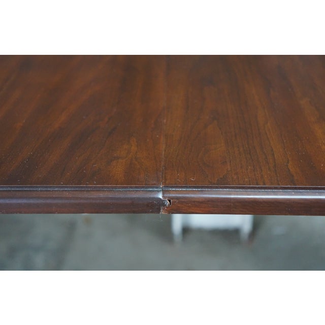 Vintage Harden Furniture Solid Cherry English Regency Duncan Phyfe Dining Table For Sale - Image 13 of 18