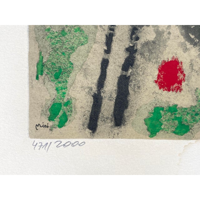Joan Miro, Oiseau dans un Paysage, 1960s, Lithograph For Sale - Image 6 of 17