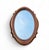 Glass Vintage Oval Mirror, 1960s For Sale - Image 7 of 8
