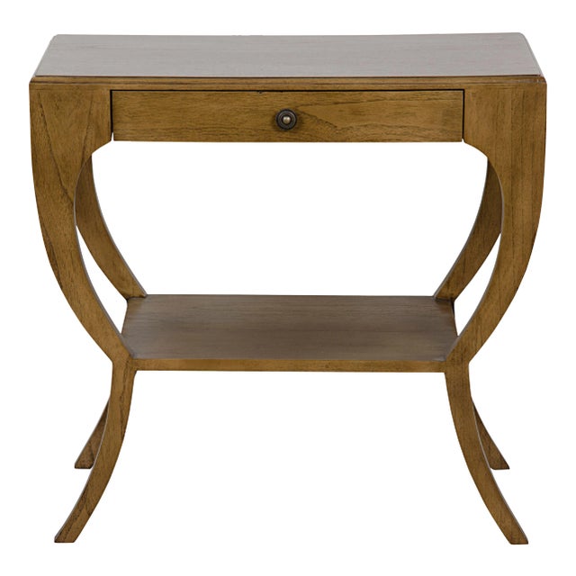 NOIR Maude Side Table in Saddle Brown For Sale