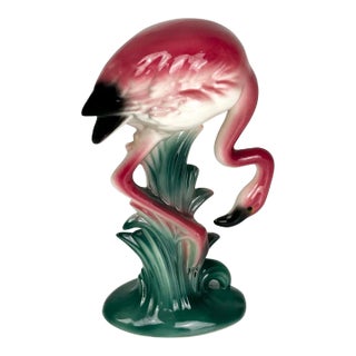 Mid Century Brad Keeler Style Ceramic Flamingo For Sale