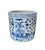 2020s Contemporary Chinoiserie Blue and White Planter With Flowers For Sale - Image 5 of 6