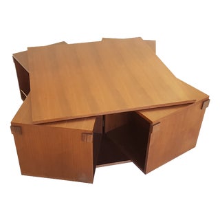 Italian Walnut Coffee Table from Bernini, 1960s For Sale