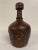 Vintage Goat Leather Cognac Bottle From Spain For Sale - Image 4 of 8
