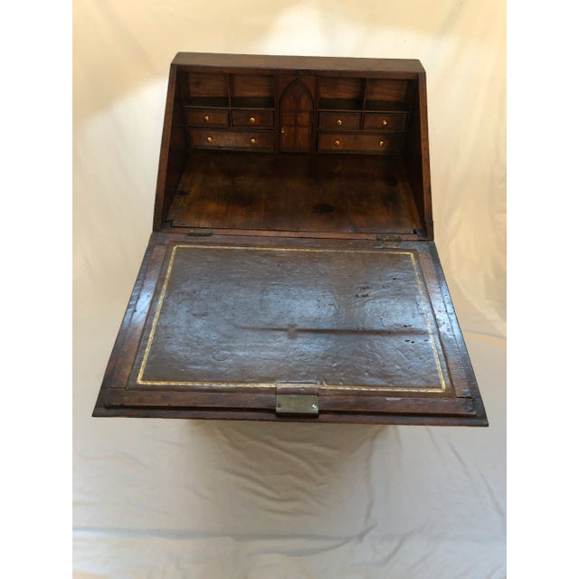 Antique 18th Century English George III Secretary Desk For Sale - Image 4 of 13