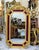 Baroque French Baroque Gold Leaf Wall Mirror – Burgundy Velvet Frame With Ornate Floral Details For Sale - Image 3 of 4