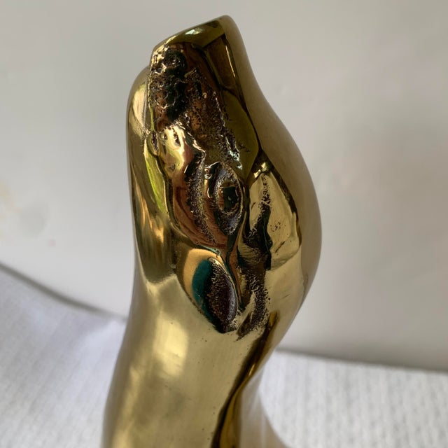 1970s Solid Brass Sea Lion Bookends, Figurines, Sarried Ltd, Large 11” High For Sale - Image 9 of 16