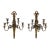 Louis XVI Style Gilt Bronze Five Arm Candle Wall Sconces For Sale