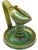 Moroccan Antique Green Moroccan Judaical Ceramic Oil Lamp For Sale - Image 3 of 7