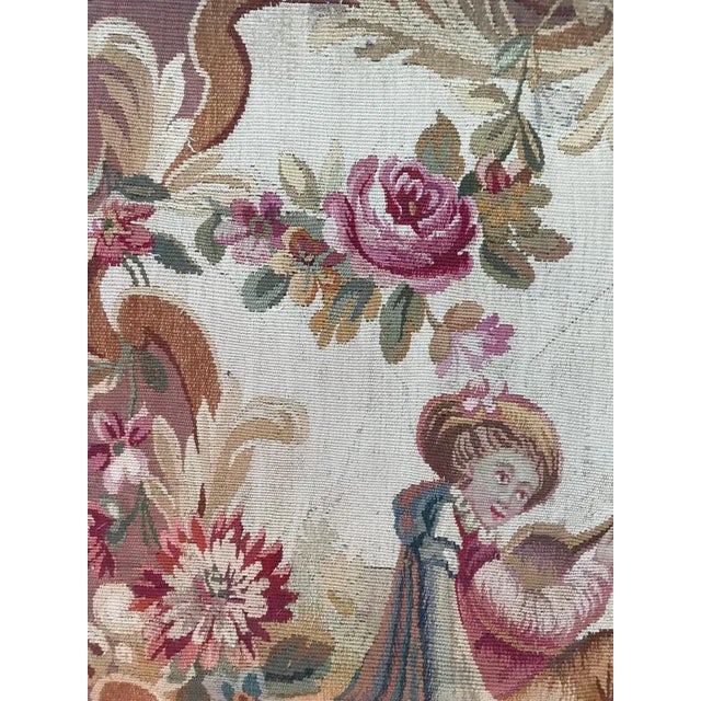 Textile Aubusson Cushion Cover Tapestry For Sale - Image 7 of 10
