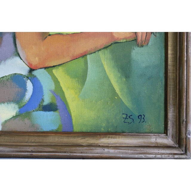 Contemporary Zita Sudnika, Night, Oil on Canvas For Sale - Image 3 of 9