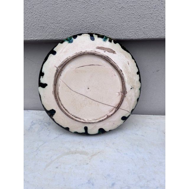 Ceramic Majolica Palissy Portuguese Crab Wall Platter, Circa 1940 For Sale - Image 7 of 7