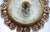 Brass and Frosted Glass 3-Light Ceiling Lamp from Kaiser-Leuchten, 1940s For Sale - Image 10 of 14