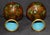 Vtg. Pair of Chinese Cloisonné Small Vases For Sale - Image 9 of 14